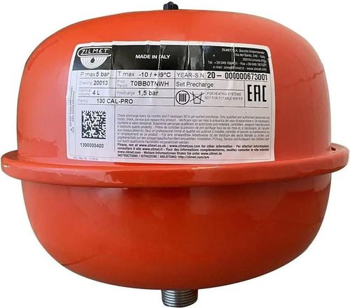 купить Бак расширительный Zilmet 90030 Расширительный бак 4 L CAL-PRO в Кишинёве 