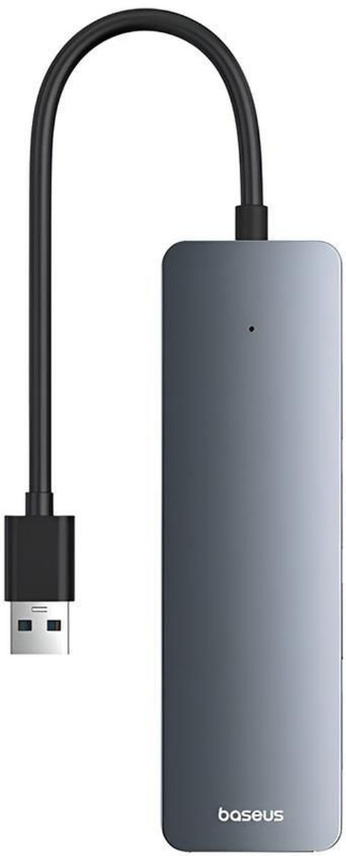 cumpără Adaptor de rețea USB Baseus B0005280B811-00 HUB 4in1 USB-A 3.0 to 4*USB-A 3.0 UltraJoy Series, Space Grey în Chișinău 
