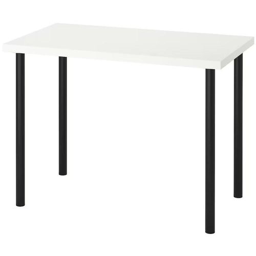 купить Офисный стол Ikea Linnmon/Adils 100x60 (Alb/Negru) в Кишинёве 