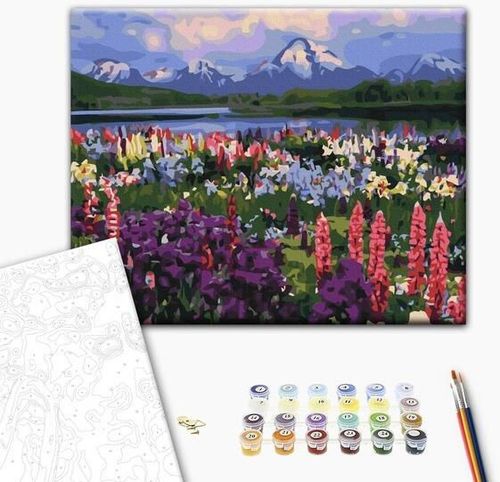 cumpără Tablou pe numere BrushMe BS21019 (în cutie) Valea florilor de câmp în Chișinău 