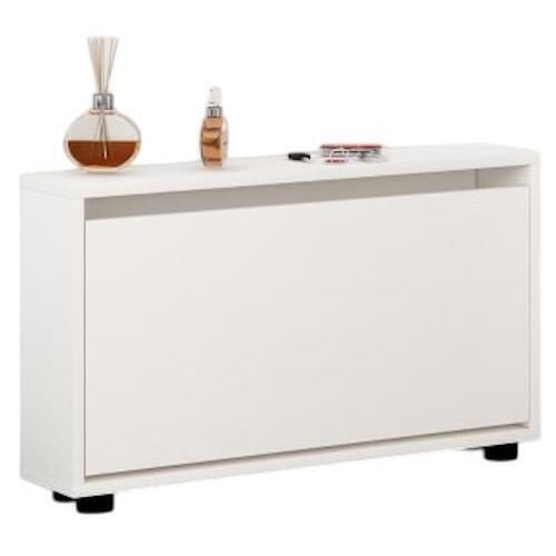 cumpără Raft pentru încălțăminte Mobildor-Lux Leo Slim 80x16x47H cm White în Chișinău 
