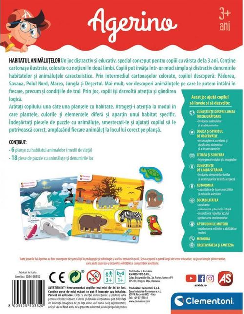 cumpără Puzzle As Kids 1024-50352 Agerino Animalutele & Habitatele Lor în Chișinău 