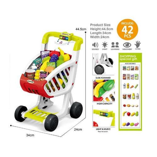 купить Игрушка Essa 922-156 Set de joacă Cărucior pentru cumpărături, 42elem в Кишинёве 
