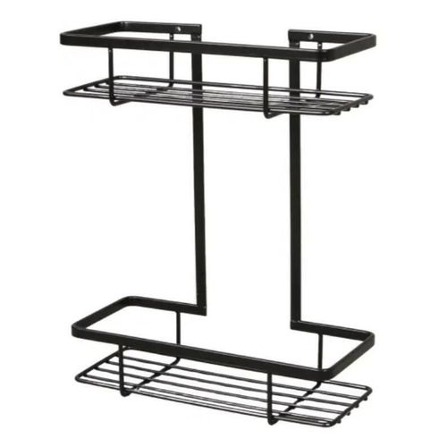 купить Полка для ванной Hydro S HOLA, Inox/Neagra, dubla p/u baie в Кишинёве 