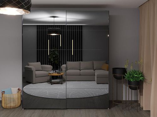 купить Шкаф Bayro Top line Napoli 2000x2300x580 белый, купе (604799) в Кишинёве 