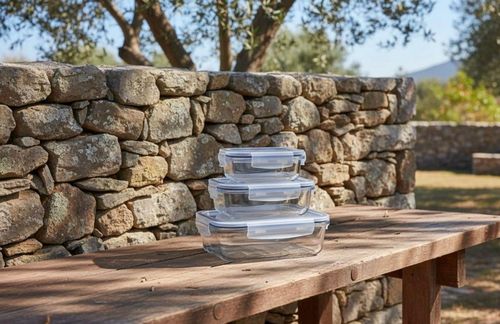 cumpără Container alimentare Borart 146120PF Set 3 containere (380+640+1040) în Chișinău 