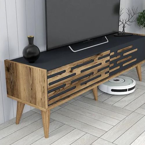 cumpără Comodă TV Trendy Valensiya 140, Nuc, Antracit în Chișinău 