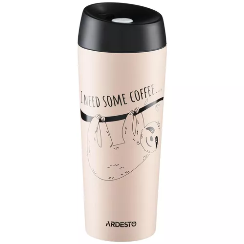 купить Термокружка Ardesto AR2645DBE Coffee time Bradypus 450ml в Кишинёве 