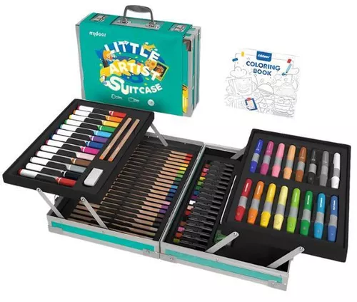 купить Набор для творчества Mideer MD6217 Набор для рисования и творчества в зеленом чемоданчике в Кишинёве 