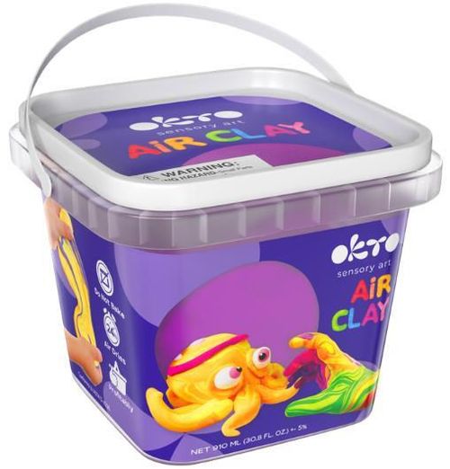 купить Набор для творчества Okto 20013 Plastilină ușoară în găletușă, Mov в Кишинёве 