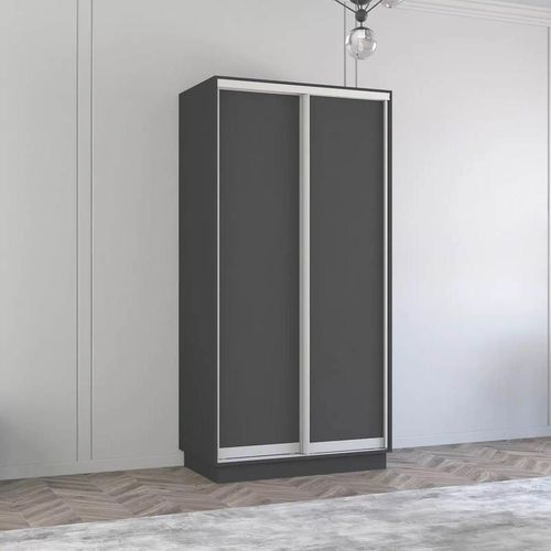 купить Шкаф Mobildor-Lux Fox uși glisante din PAL (110x60x200H cm) Anthracite в Кишинёве 