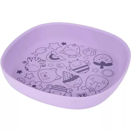 купить Посуда для кормления Skip Hop 9S256210 Farfurie din silicon Skip Hop Squad Purple в Кишинёве 