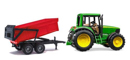 купить Машина Bruder 2057 Tractor cu remorca John Deere 6920, 49491 в Кишинёве 