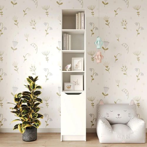 купить Шкаф детский MebelStar LILU 1D 40x40x210 White (MBS-1315) в Кишинёве 