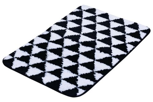 cumpără Covoraș de baie Bisk 07925, alb/negru, 45x70 în Chișinău 