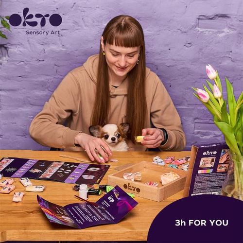 купить Набор для творчества Okto 10014 Set creativ DIY cu plastilină ușoară Flori в Кишинёве 