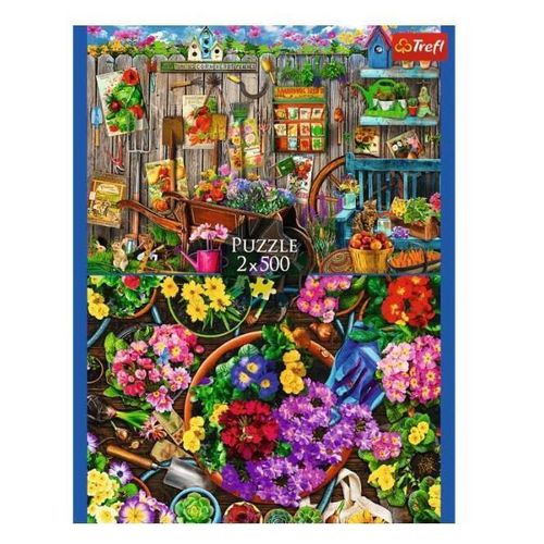 купить Пазл Trefl 37529 Puzzle 2x500. Lucru în grădină в Кишинёве 