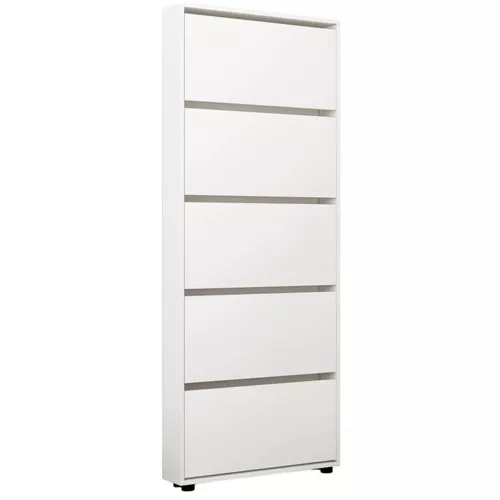 купить Полка для обуви Mobildor-Lux Leo Slim 100x16x203H cm White в Кишинёве 