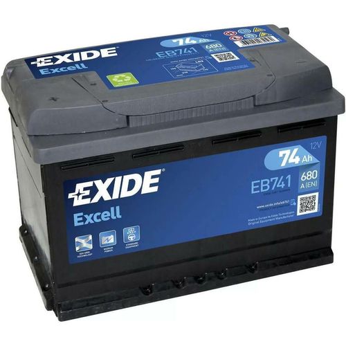 купить Автомобильный аккумулятор Exide EXCELL 12V 74Ah 680EN 278x175x190 +/- (EB741) в Кишинёве 