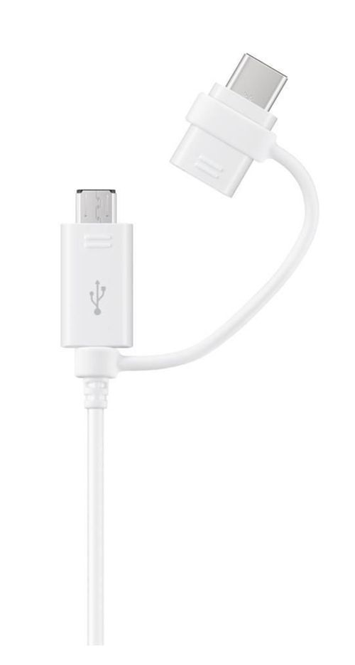 купить Кабель для моб. устройства Samsung Combo Type-C & Micro USB, White в Кишинёве 