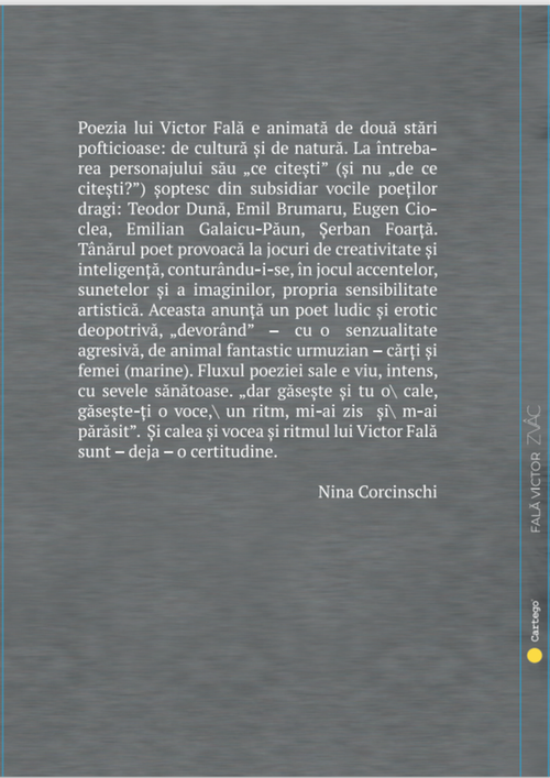 купить ZVÂC - Victor Fală, Editura Cartego в Кишинёве 