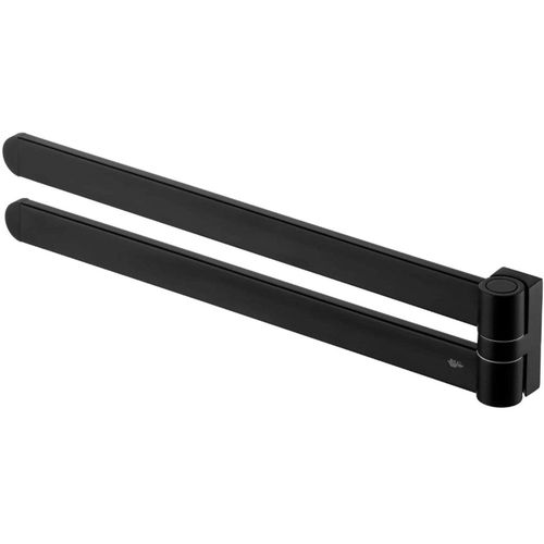 купить Держатель для полотенец Bisk 02968 dublu FUTURA black satin в Кишинёве 