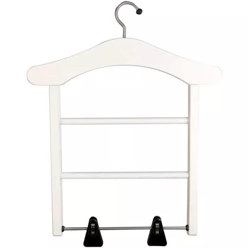 купить Вешалка для одежды Arredamenti Italia Milady Bianco, вешалка-плечики с клипсами, белый лак в Кишинёве 