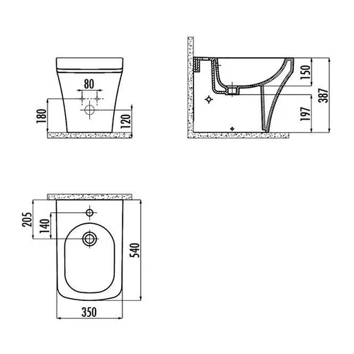 cumpără Bideu Creavit Solo SO500 în Chișinău 