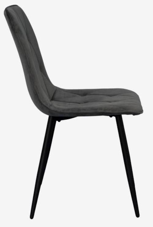 купить Комплект стол и стулья Evelin di Costacurta стол DT-402-3B + 4 стула YTC-080B, BLU-14 Dark grey в Кишинёве 