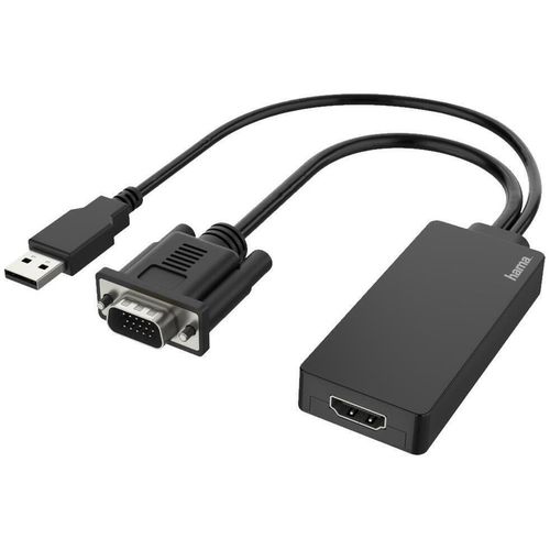 cumpără Adaptor pentru AV Hama 200342 Video Adapter, VGA+USB Plug - HDMI Socket, Full HD 1080p în Chișinău 