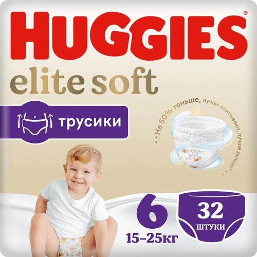 Трусики Huggies Elite Soft 6 (15-25 kg) 32 шт 