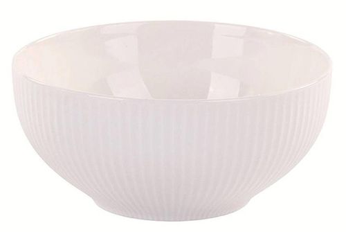 купить Салатница Promstore 52325 Siaki "Ribbed", 16cm, New Bone portelan, alb в Кишинёве 