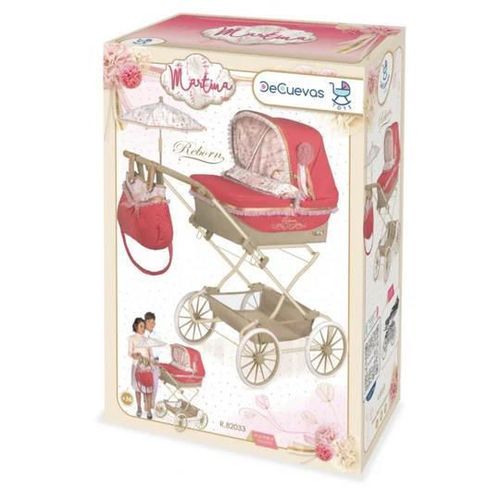 cumpără Păpușă DeCuevas 82033 коляска для кукол REBORN с зонтиком и аксессуарами Martina 2020 - 90 cm în Chișinău 