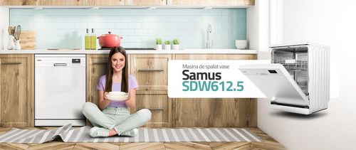 cumpără Mașină de spălat vase Samus SDW612.5 White în Chișinău 