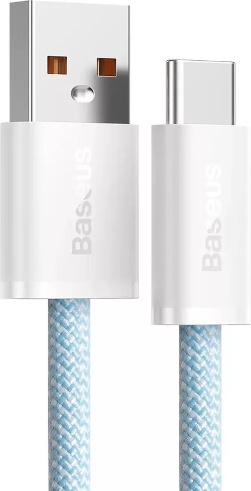 купить Кабель для моб. устройства Baseus CALD000603 USB-A to Type-C 100W 1m, Dynamic Series, Blue в Кишинёве 