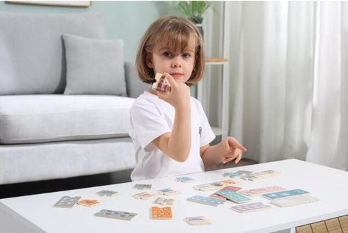 купить Головоломка Viga 44071 Puzzle din lemn Numere și animale в Кишинёве 