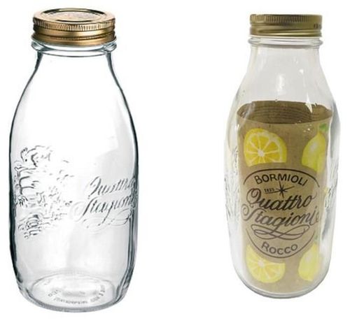 купить Контейнер для хранения пищи Bormioli Rocco 25082 Бутылка для хранения/консервации Q.S. 1l с крышкой в Кишинёве 