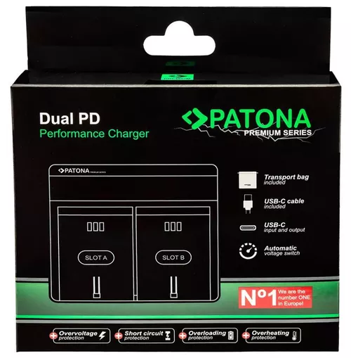 купить Зарядное устройство для фото-видео Patona Premium Dual PD charger p/u Nikon EN-EL25 USB-C в Кишинёве 