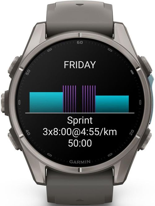 cumpără Ceas inteligent Garmin Fenix 9, 43mm, Bare Ti, Pebble Gray Band (010-04761-11) în Chișinău 