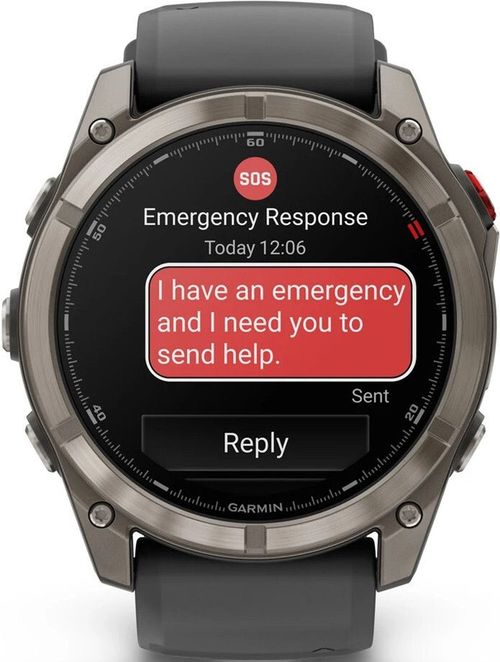 cumpără Ceas inteligent Garmin fenix 8 Pro – 51 mm, AMOLED, Sapphire, Titanium with Graphite/Black silicone band în Chișinău 