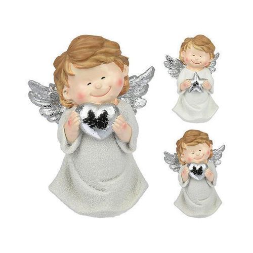 купить Новогодний декор Promstore 27348 Статуэтка Ангел мальчик с сердцем 17сm керамическая в Кишинёве 
