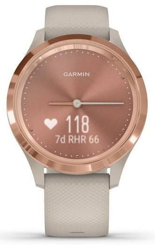 купить Смарт часы Garmin vivomove 3S, S/E EU, Rose Gold, Light Sand, Silicone в Кишинёве 