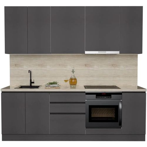 купить Мебель для кухни ArtFlame GOLA Storm Grey (2.4 m.l.) в Кишинёве 