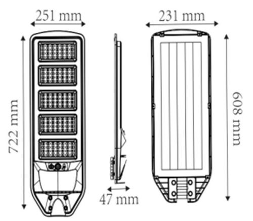 cumpără Aplică exterior Horoz GRAND PRO-300W (0STT-074-009-2300-020) în Chișinău 