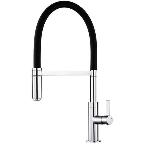 купить Смеситель кухонный Helika-AquaSanita 7003-001 COLOS Chrome+black silicone hose в Кишинёве 