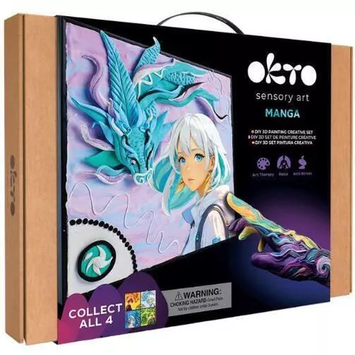 cumpără Set de creație Okto 20040 Tablou 3D cu plastilină ușoară 29x29сm Manga, Aer în Chișinău 