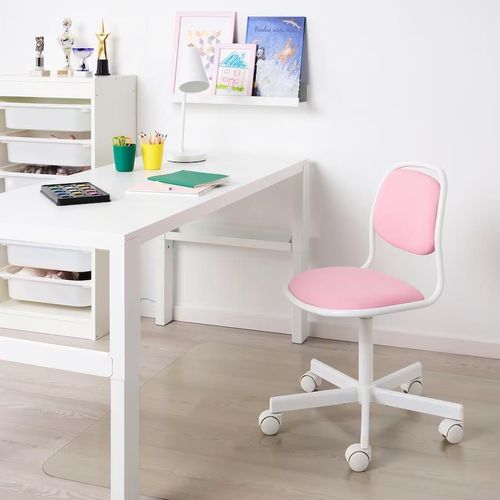 купить Офисное кресло Ikea Orfjall White/Pink в Кишинёве 