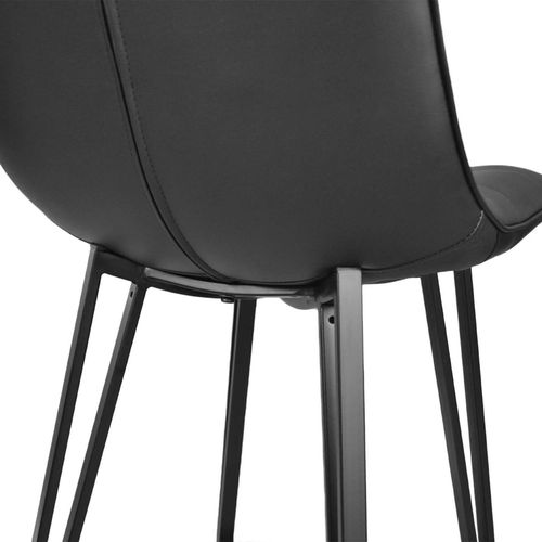 купить Барный стул Deco LAUS Piele Black+Black Leg в Кишинёве 