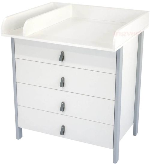 cumpără Comoda de infășat Ingvart 90017041-3 Scandi Alb/Gri în Chișinău 