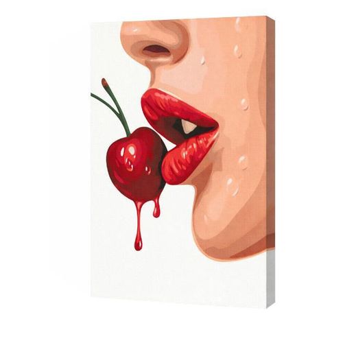 купить Картина по номерам BrushMe BS54340 40x50cm Eco, Rosu seducator в Кишинёве 